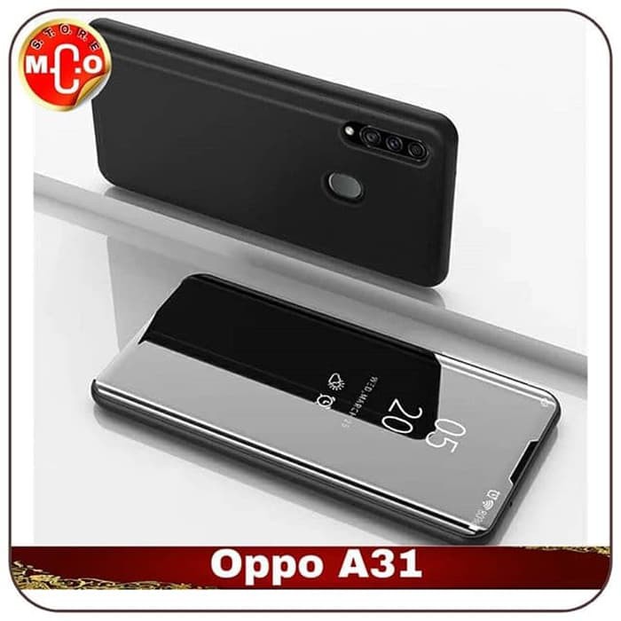 Oppo A31 Mirror Clear View Case Casing Sarung Cover HP