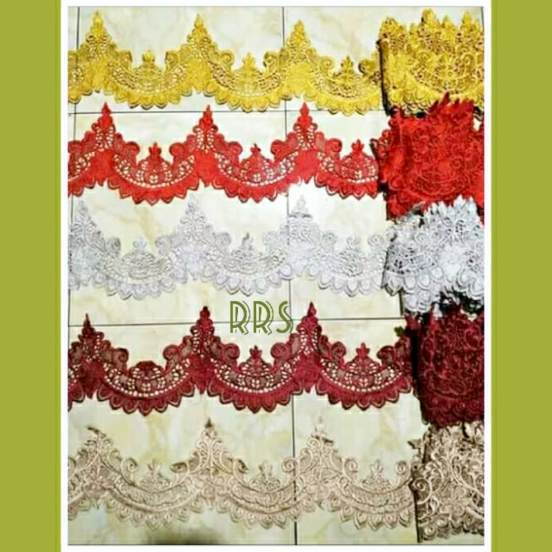bordir renda roll murah / bordir meteran murah / renda murah