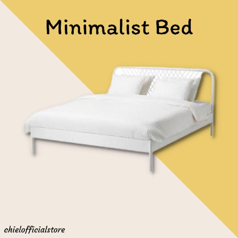 Ranjang Besi Tempat Tidur Minimalis 120x200 160x200 180x200 4 kaki 5 kaki 6 kaki