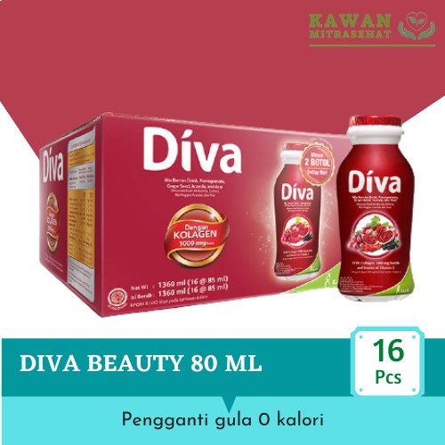 DIVA BEAUTY 16 X 80 ML MINUMAN KOLAGEN COLLAGEN