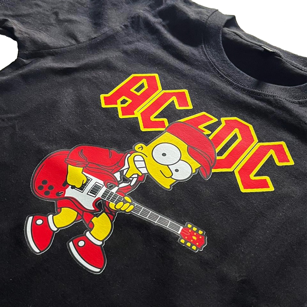 KAOS BAND ANAK ACDC | BAJU KAOS ANAK LAKI LAKI DAN PEREMPUAN MUSIK ROCK AC DC