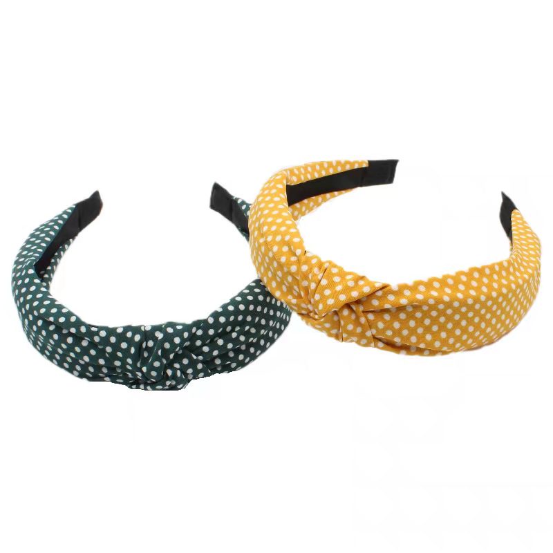 (Hello Girl)B23 Bando Wanita Bandana Twist Motif Small Dot Gaya Korea Import