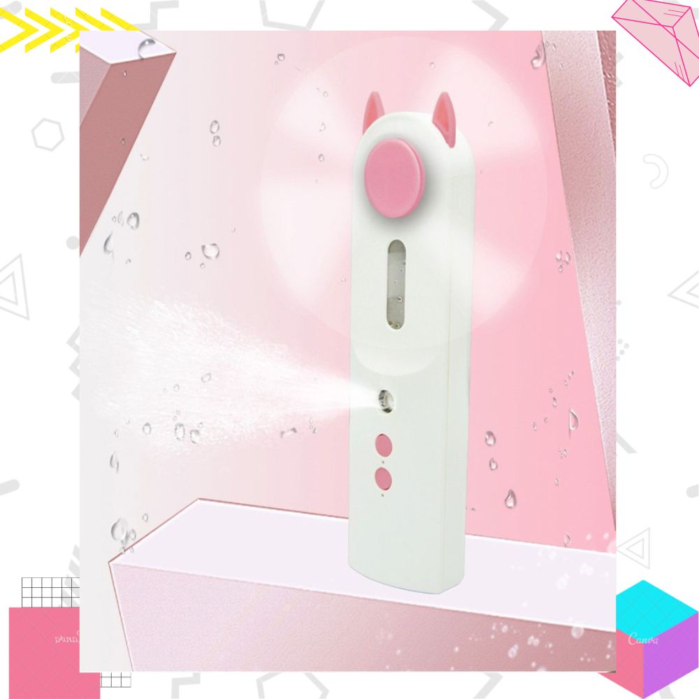 LEXJAKARTA  Nano Spray Kipas Angin Mini USB RECHARGEABLE / Mini Nano Spray Generasi 2 / Nano Spray / Kipas Angin Mini Portable / Nano Mist Spray  / Perawatan Wajah