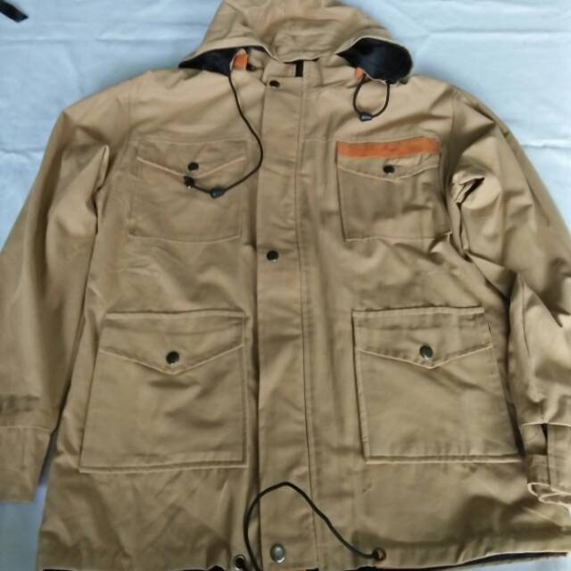 jaket parka black/navy/khaki/mocha katun 20s