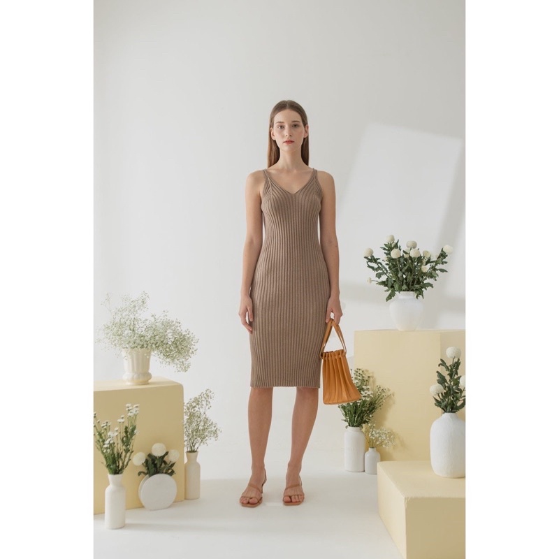 Oudre Duna Dress in Khaki