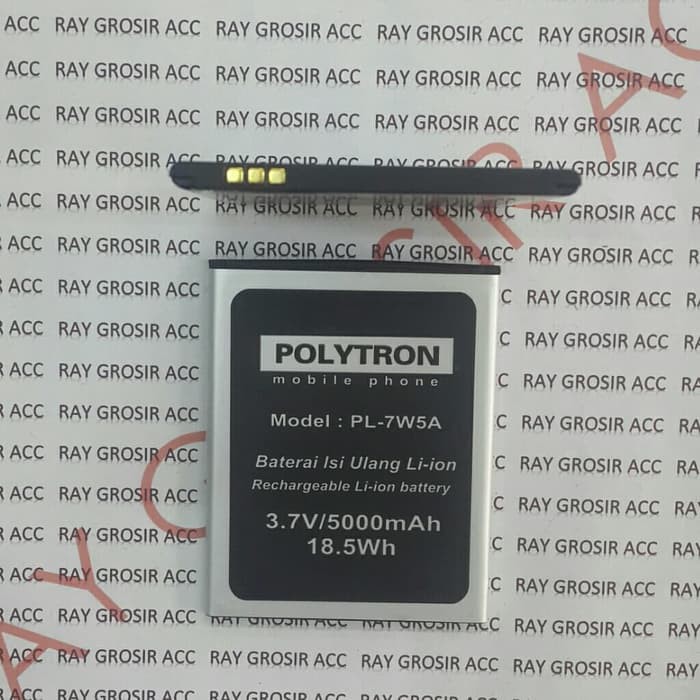 Baterai Original Polytron Rocket T6 R2509 PL-7W5A PL 7W5A