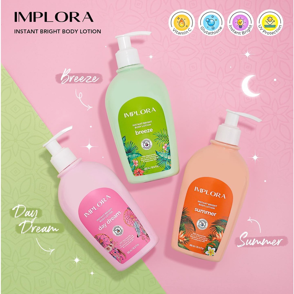 Implora Instant Bright Body Lotion Pencerah Kulit 300gr