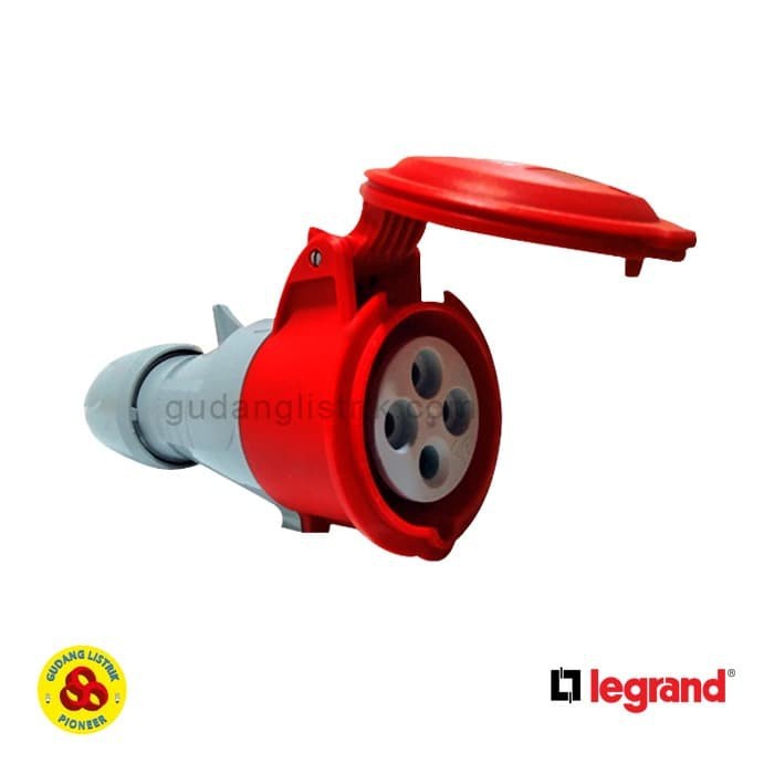 LEGRAND 555108 Mobile Socket 3Phase 16A IP44 Soket Industri 3P+E 4PIN