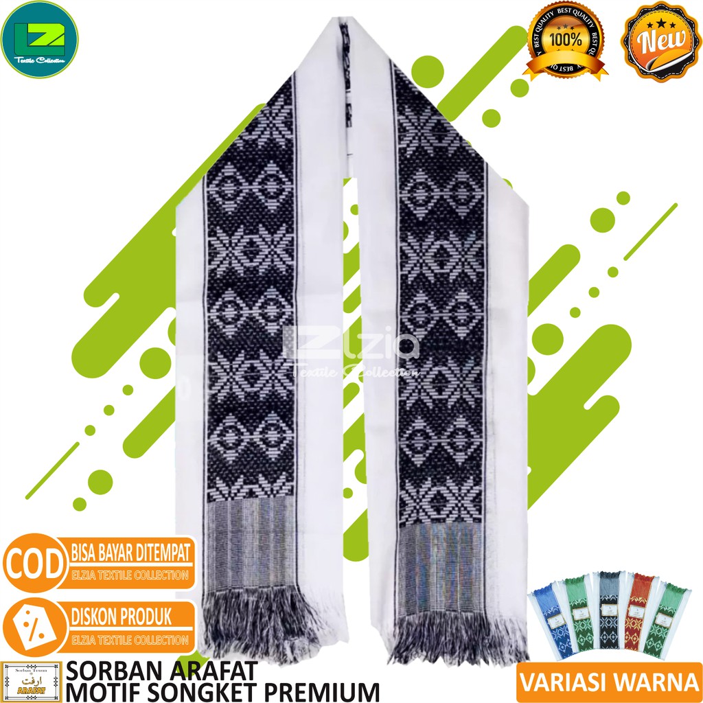 SORBAN HAJI SORBAN ARAFAT MOTIF SONGKET PREMIUM