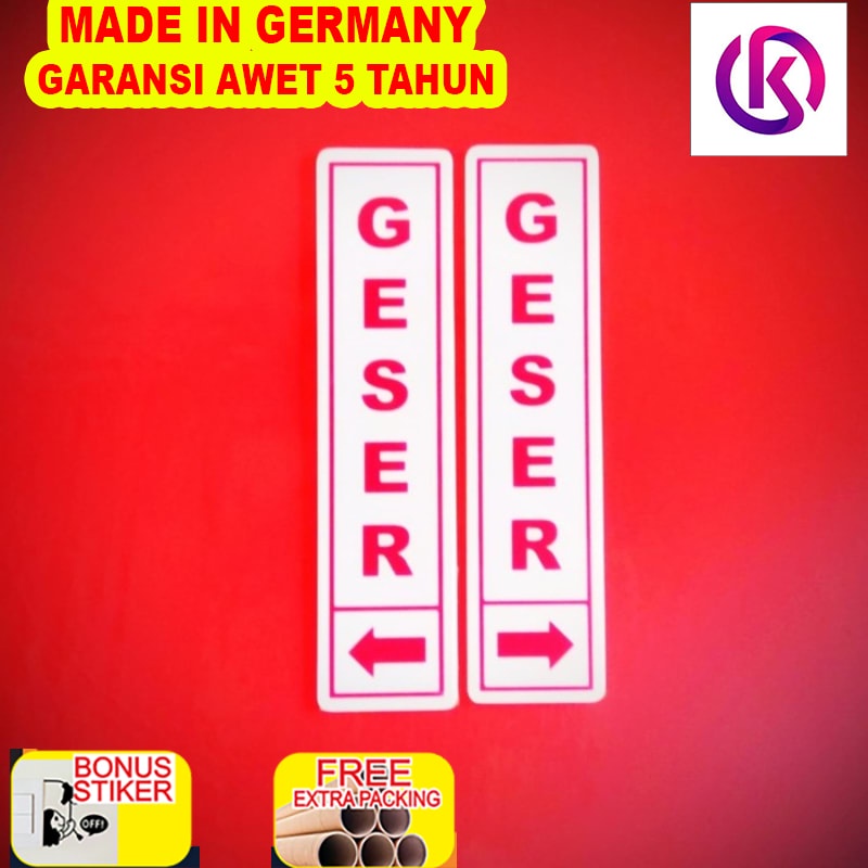 

Grosir Akrilik plat GESER/Tanda untuk membuka pintu