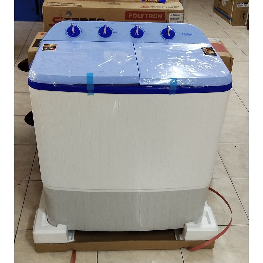 Mesin Cuci Polytron 2 Tabung Hijab Series PWM 9366 Twin Tub Washing Machine