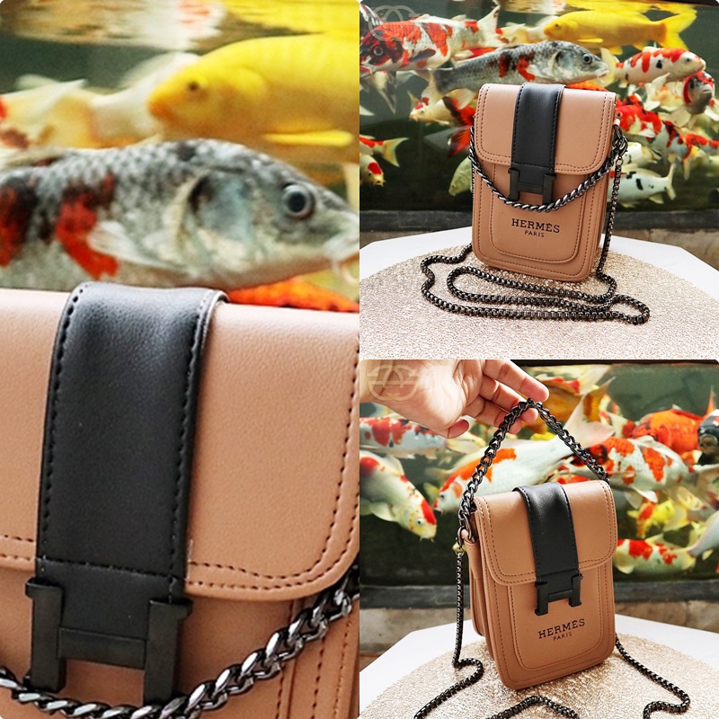 Akaci Tas Selempang Hp H BlackDoff Terbaru 6775