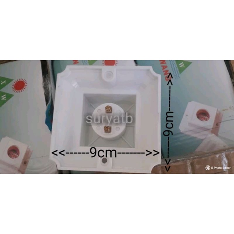 FITING LAMPU PLAFON XIN WANG 3A 250V FITING LAMPU SEGI EMPAT XIN  WANG
