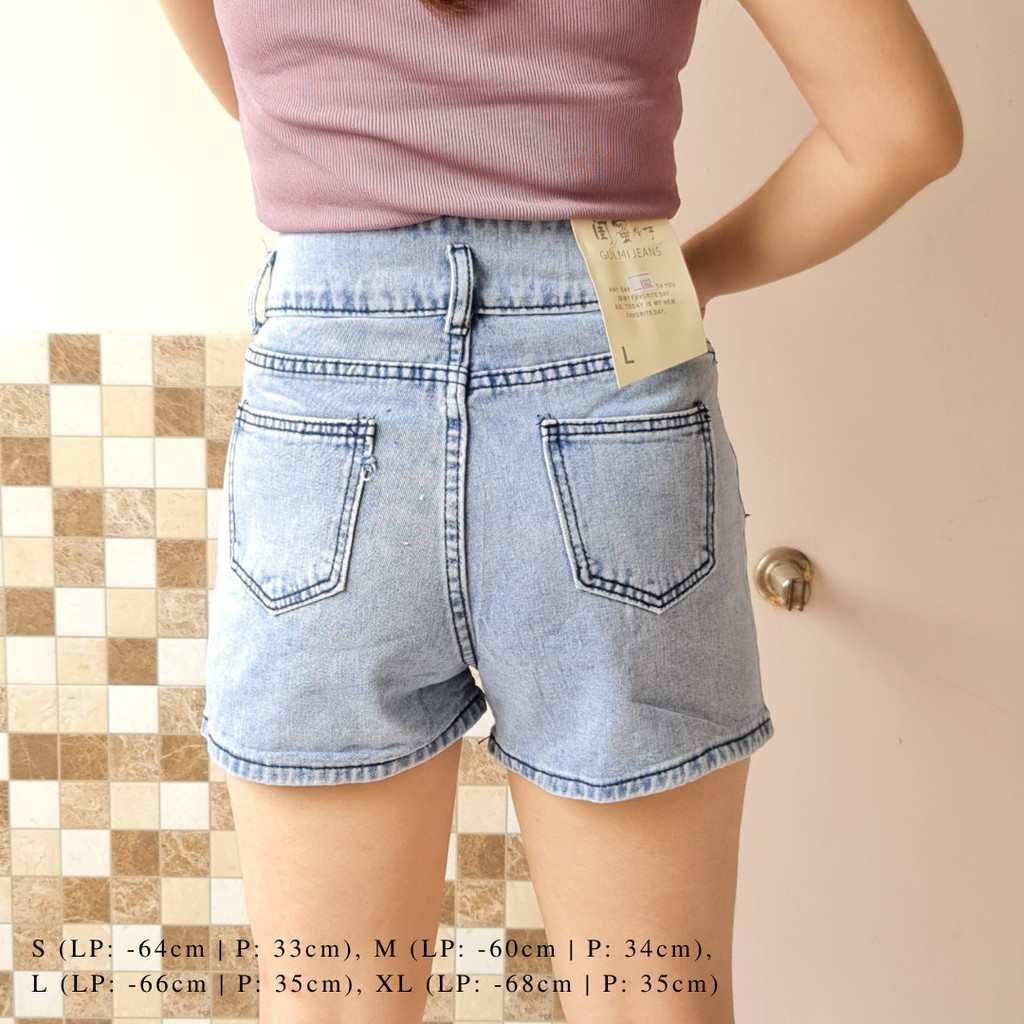 3882 jessi heart jeans short pants