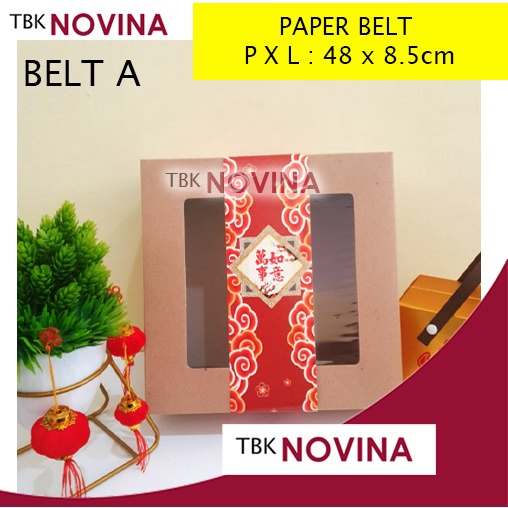 [1 LEMBAR] PAPER BELT IMLEK / PITA KERTAS KOTAK KUE CHINESE NEW YEAR