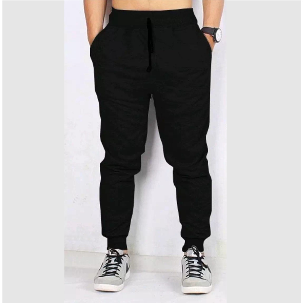 CELANA JOGGER PANJANG POLOS SWEATPANTS TRAINING DEWASA PRIA WANITA JUMBO SIZE M-XXL JOGER OLAHRAGA GYM BAHAN TERRY