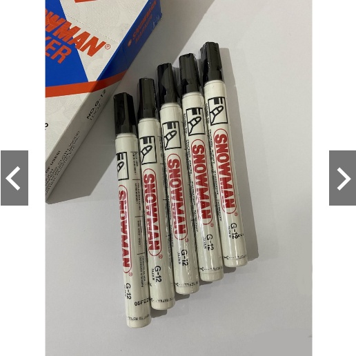 

LUSINAN - 12PCS ] SPIDOL SNOWMAN PERMANENT MARKER G12 / G-12