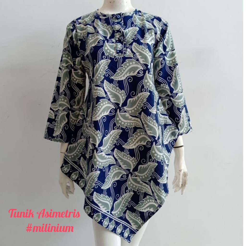 DRESS BATIK SOLO MODEL ASIMETRIS | Dress Batik Cap Premium