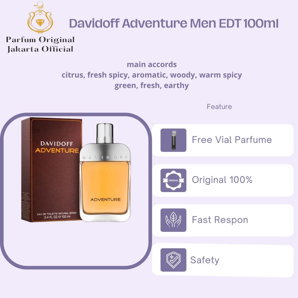 Parfum Parfume Perfume Asli Perawatan Kecantikan Original Import Branded Pria Laki Laki Cowok Davido