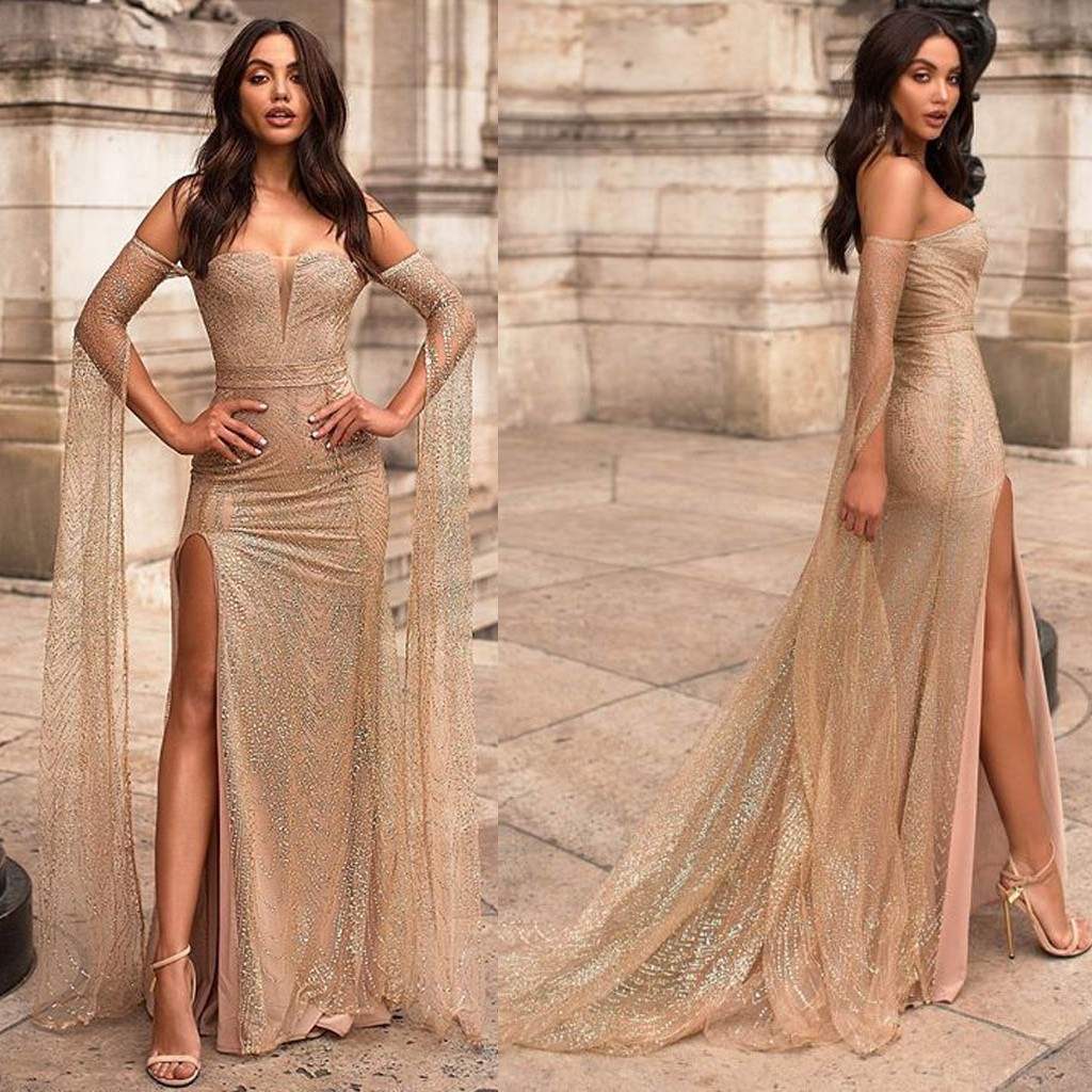 off the shoulder formal dresses