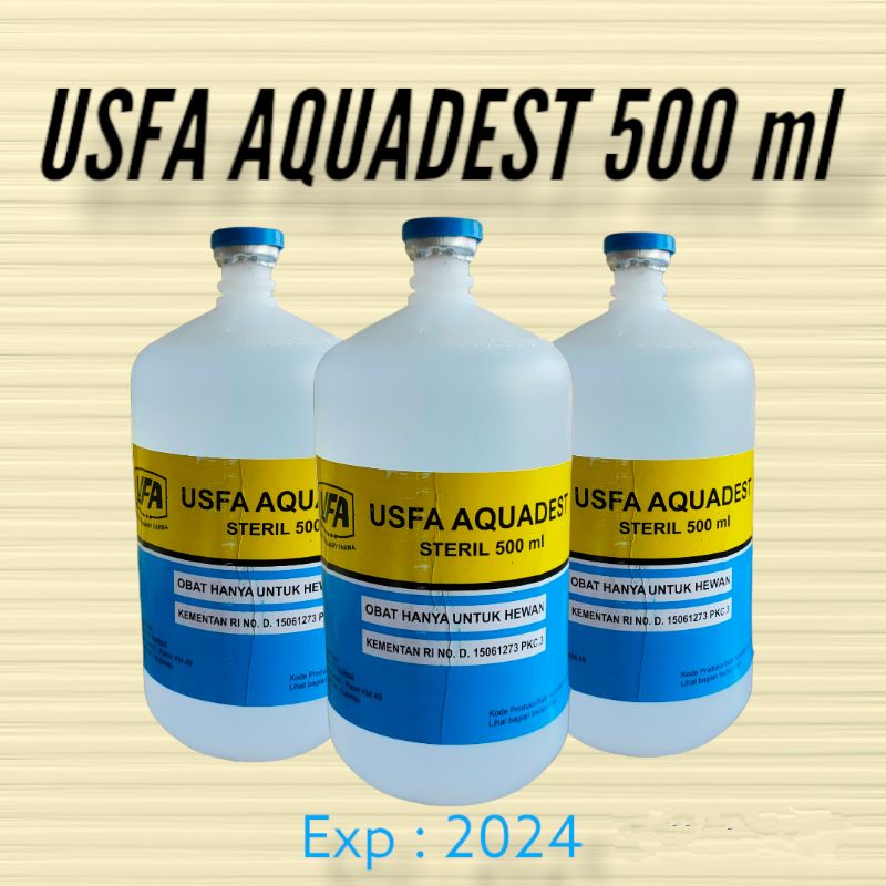 usfa aquadest 500 ml aquades 500 ml
