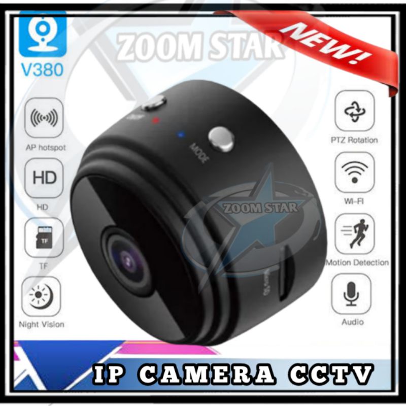 HD Wireless IP Mini Camera Aplikasi V380 / V380PRO HD Wireless IP Mini 5MP