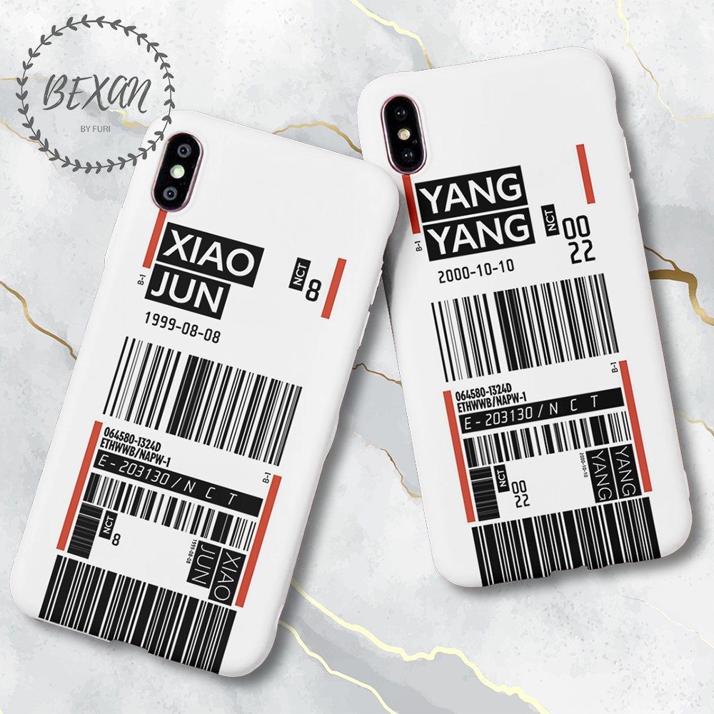 case nct barcode white unit wayv/ case nct wayv/ case nct aesthetic/ case nct resonance 2020