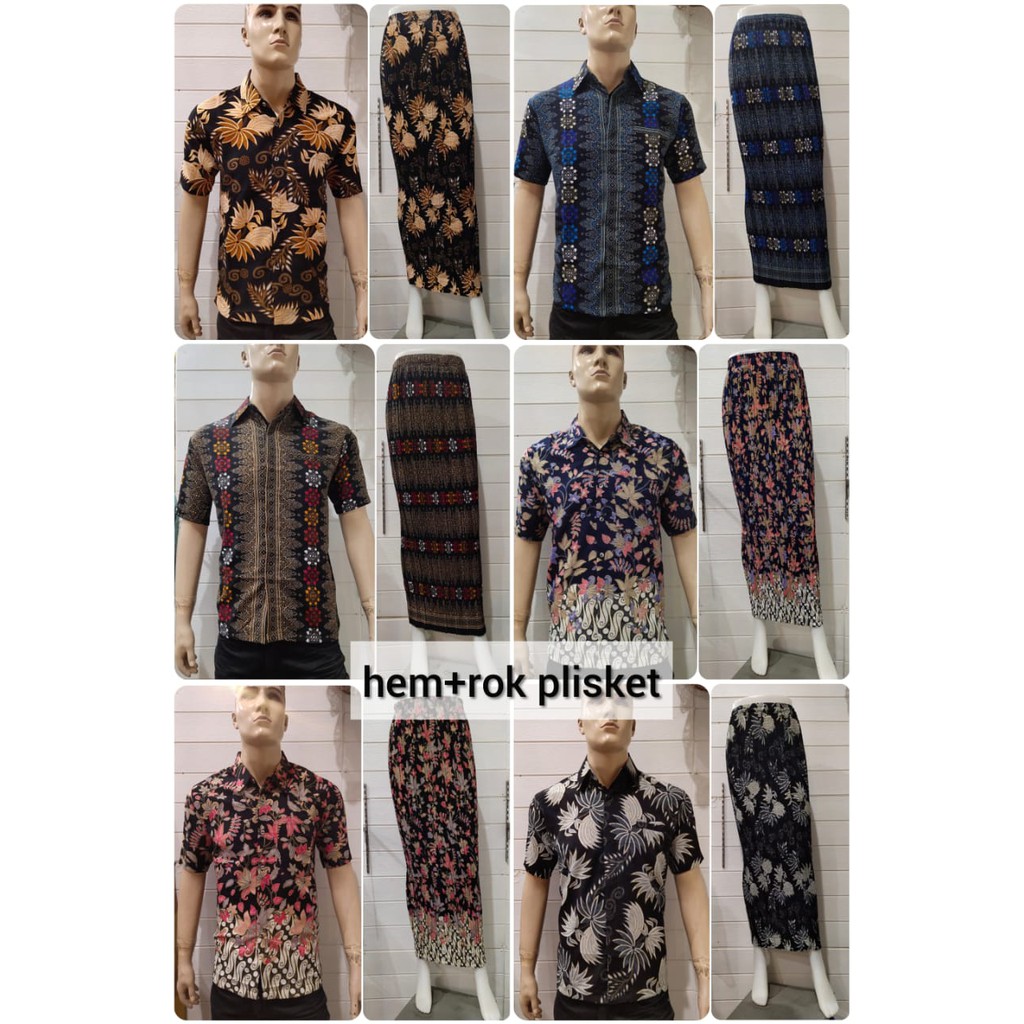 COUPLE KEBAYA ROK HEM PENDEK KUALITAS PREMIUM KAIN TEBAL MOTIF TERBARU