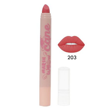 Marshwillow Candy Cane Matte Lip Crayon Nude Ver 203 by Natasha Wilona, Lipstik