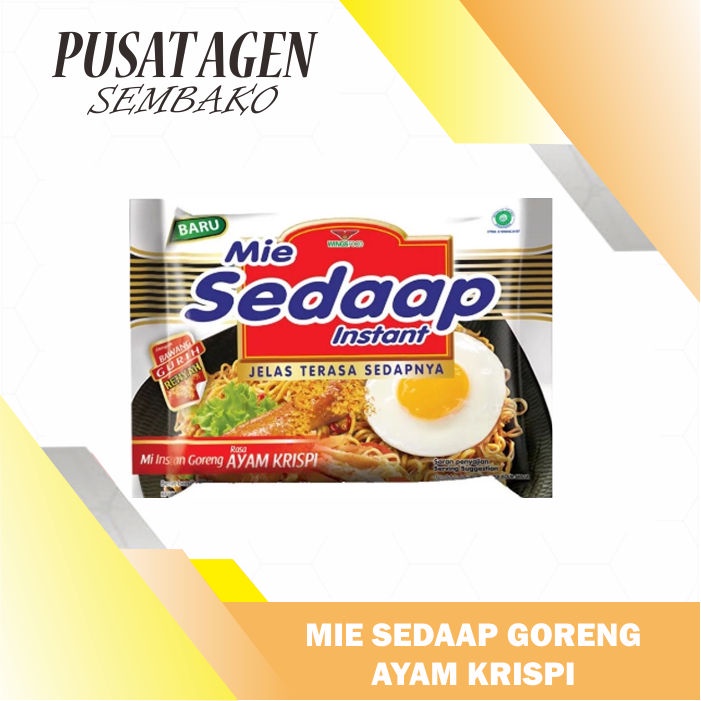 

SEDAAP AYAM KRISPI MIE GORENG INSTAN MI SEDAP KRISPY