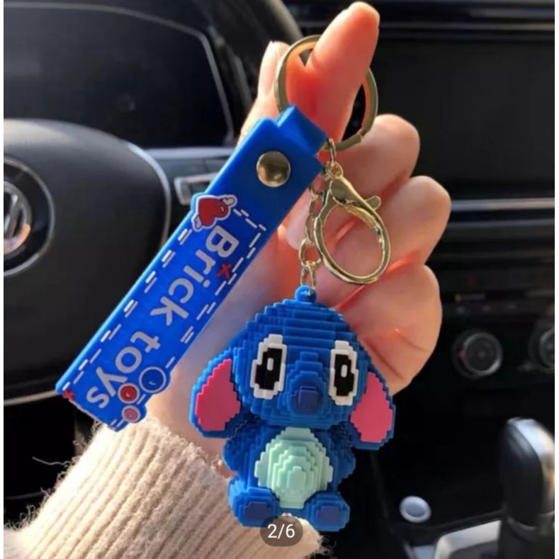 Gantungan Kunci mobil motor dan tas Brick Toys lucu dan imut