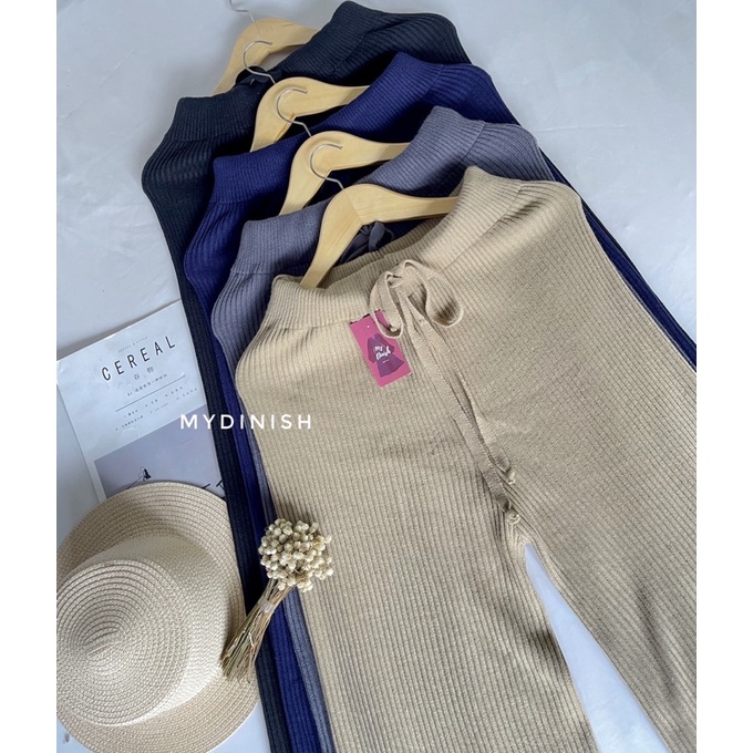 Melsi Culotte Pants - Celana Kulot Knitt Wanita