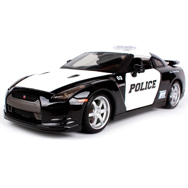 Maisto Design Nissan GT-R (R35) Police 1:24