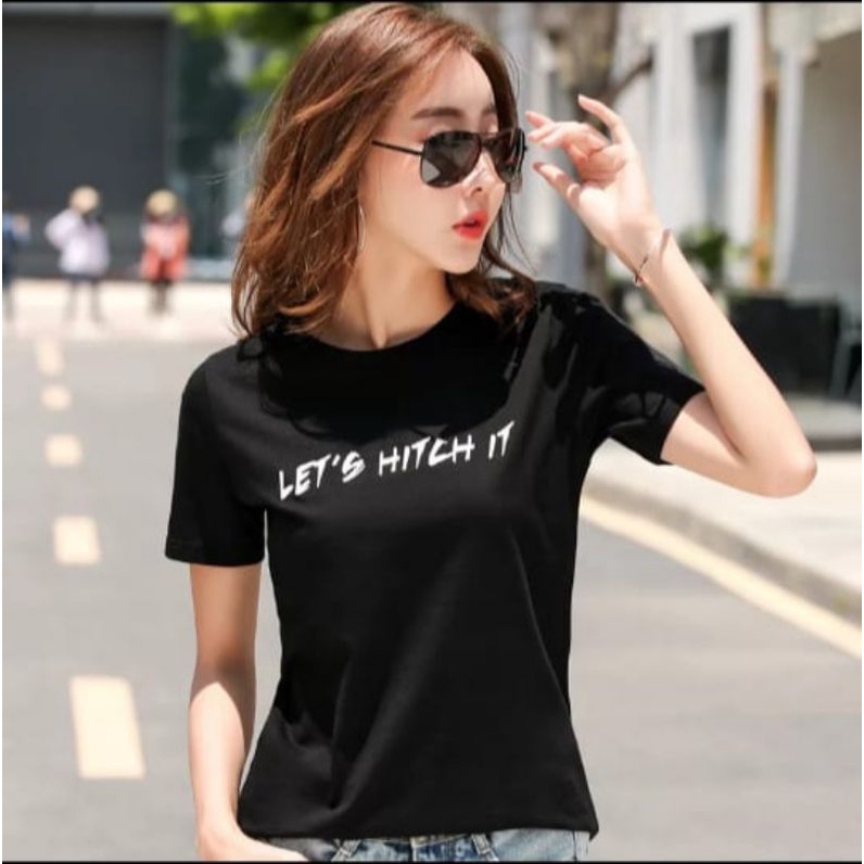 BISA COD☆KAOS OBLONG WANITA/BAJU DISTRO CEWEK ATASAN KEKINIAN