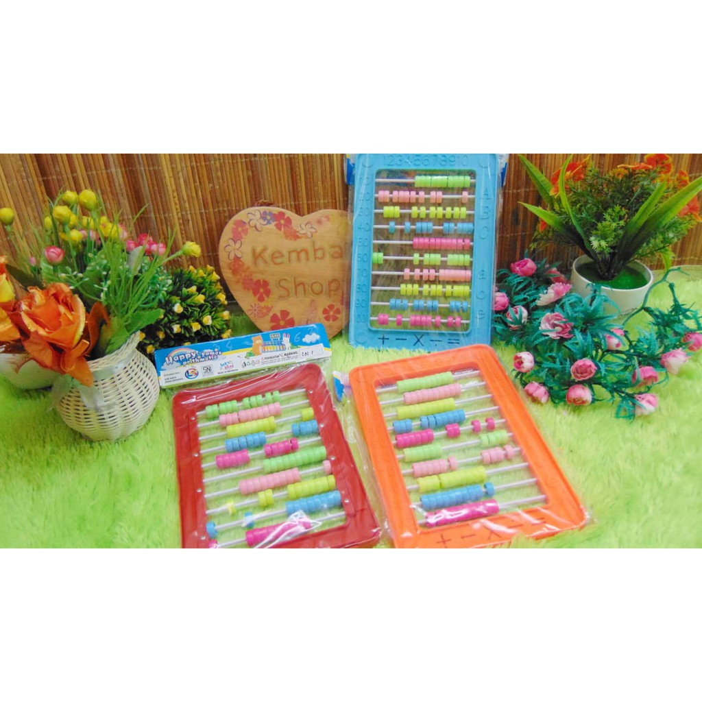 LN1 Mainan Edukasi Edukatif Anak Sempoa Kantong Bisa Berdiri