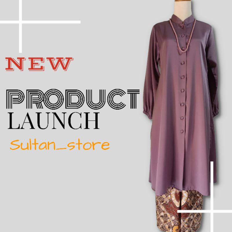 LONG TUNIK TARO MODERN SET ROK BATIK PRIMIS