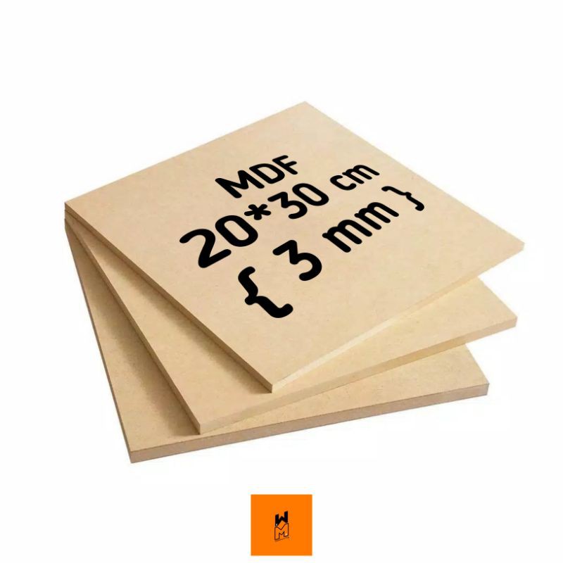 

[20*30 cm] Papan MDF tebal 3mm