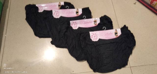 RB [KHUSUS HITAM]CELANA DALAM WANITA MINI/CD NATHALIE HITAM/CD 1 SERI(3 PCS)
