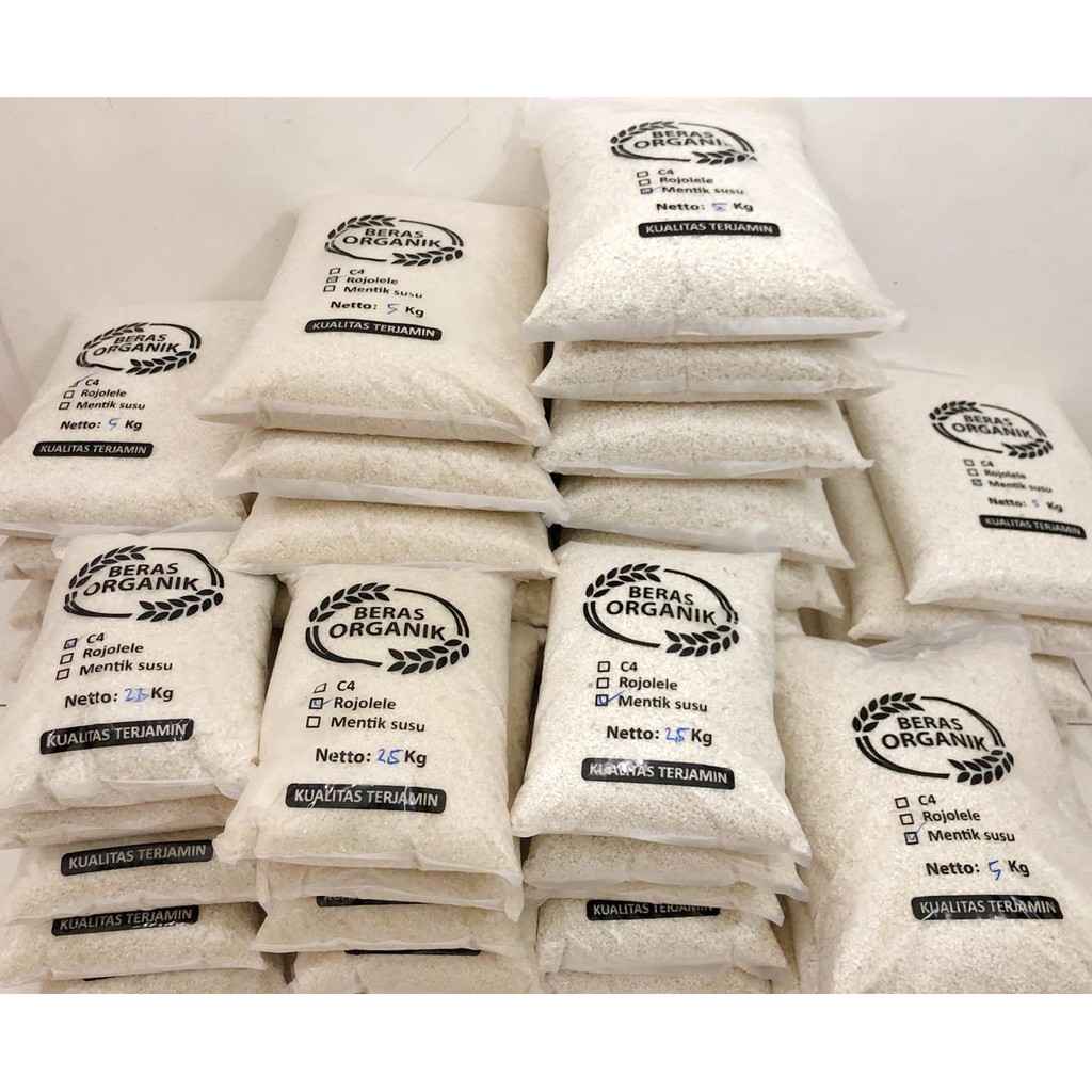 

BERAS ORGANIK MENTHIK SUSU / BERAS PUTIH 1 KG /MENTHIK SUSU