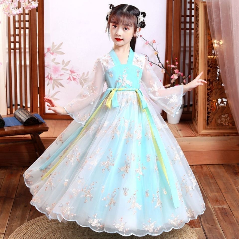 Children's Hanfu girls' spring and summer super FAIRY DRESS ancient clothes Chinese style children's