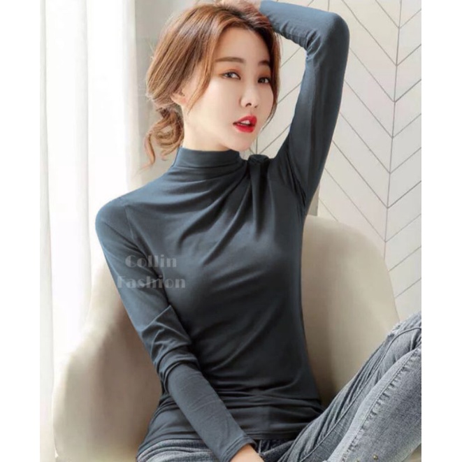 Manset Turtle Neck Lengan Panjang Premium dan Soft