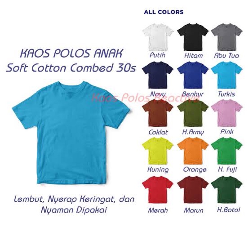 Custome Kaos Edukasi Anak