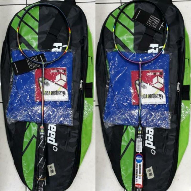 SALE ! RAKET BADMINTON RS ISO POWER 999 PAKET LENGKAP (TAS SENAR BAJU)