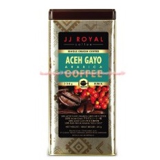 JJ Royal Aceh Gayo Arabica 200gr Ground Coffee Kopi Bubuk Murni Kemasan Kaleng Jjroyal Atjeh Sumatera