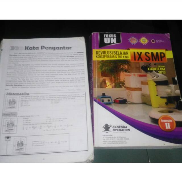 Paket Buku Koding Fokus UN SMP kelas IX. Buku Soal UN. Buku Materi Ganesha Operation. Buku GO
