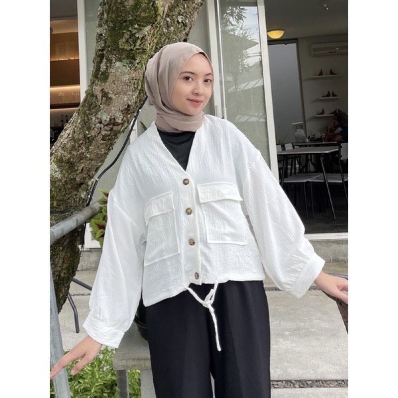 1KG MUAT 5PCS | CANDY OUTER OVERSIZE SERUT AIRFLOW CRINCLE HITS OOTD SELEBGRAM FASHION GROSIR MURAH WANITA