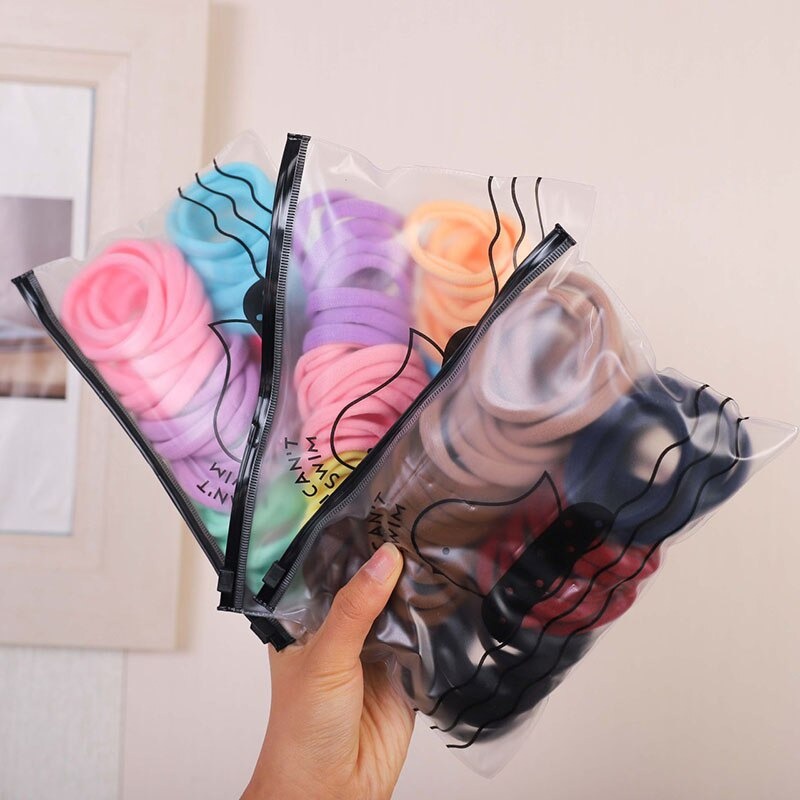 IKAT RAMBUT KOREA TOWEL SR73 RING WANITA KOREAN KUCIR RAMBUT KUCIRAN SET ISI 40 PCS FREE POUCH