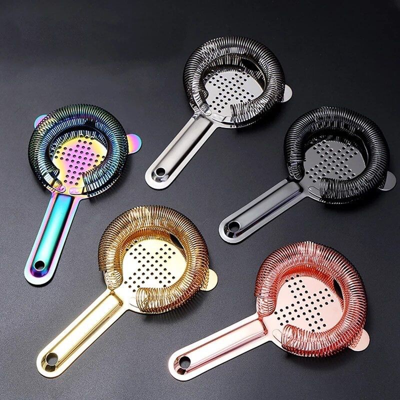 saringan cocktail shaker cross ice filter / color ice strainer stainless / saringan es cocktail