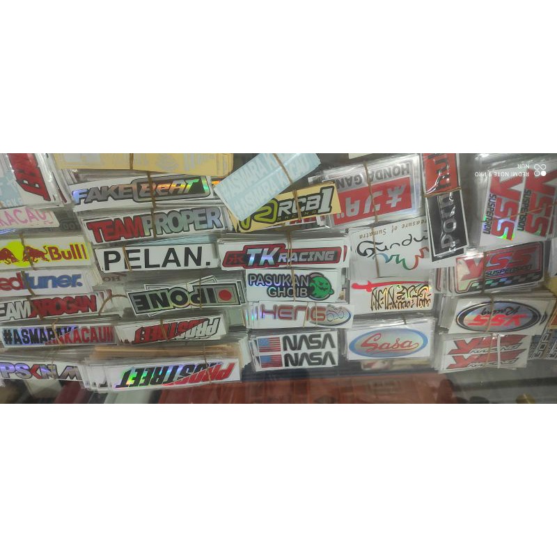 sticker, cuting sticker hologram, sticker motor