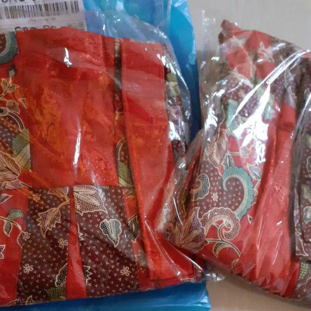 Sarimbit Family Keluarga Gamis Batik Muslim Kd Gentong Merah